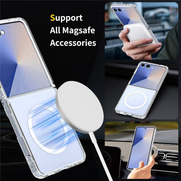 Nordic Covers Samsung Galaxy Z Flip 7 Skal Feather Series MagSafe Transparent