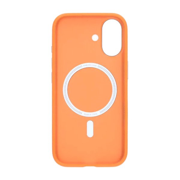 iPhone 17 Skal Konstläder MagSafe Orange