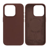Rvelon iPhone 15 Pro Skal Silikon MagSafe Brun