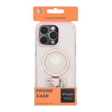 iPhone 15 Pro Skal Ringstativ MagSafe Rosa