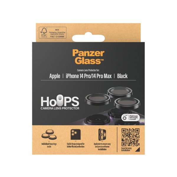 PanzerGlass iPhone 14 Pro/iPhone 14 Pro Max Kameraskydd Hoops
