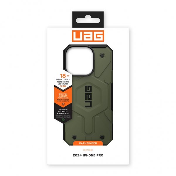 Urban Armor Gear (UAG) iPhone 16 Pro Skal Pathfinder MagSafe Olive Drab