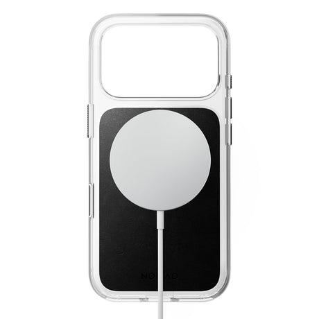 Nomad iPhone 17 Pro/iPhone 18 Pro Skal Clear Leather Case Svart