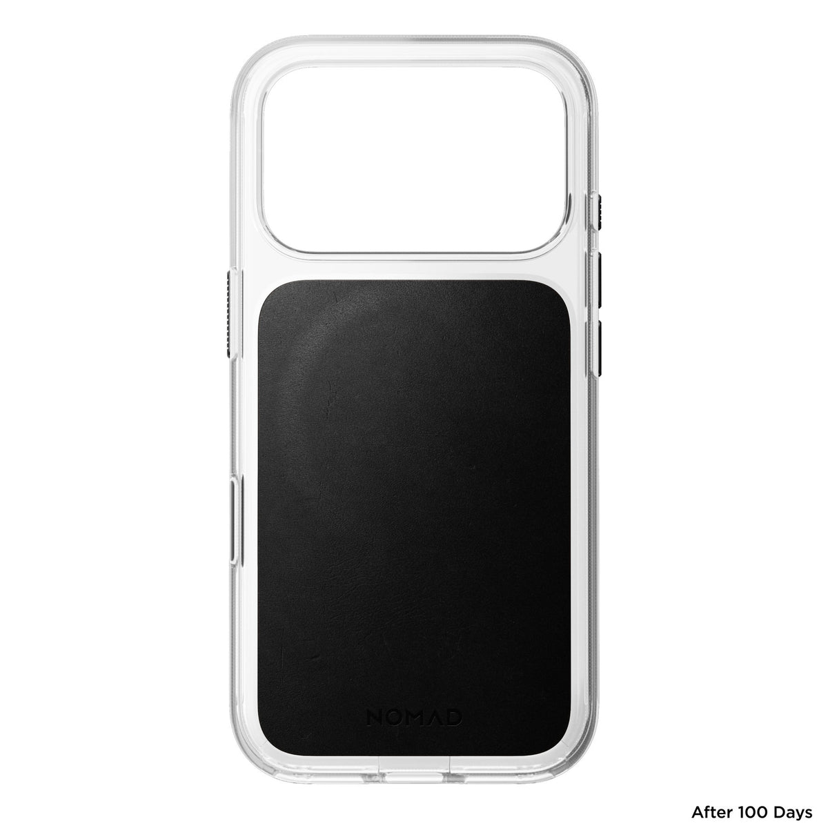 Nomad iPhone 17 Pro/iPhone 18 Pro Skal Clear Leather Case Svart