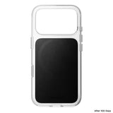 Nomad iPhone 17 Pro/iPhone 18 Pro Skal Clear Leather Case Svart