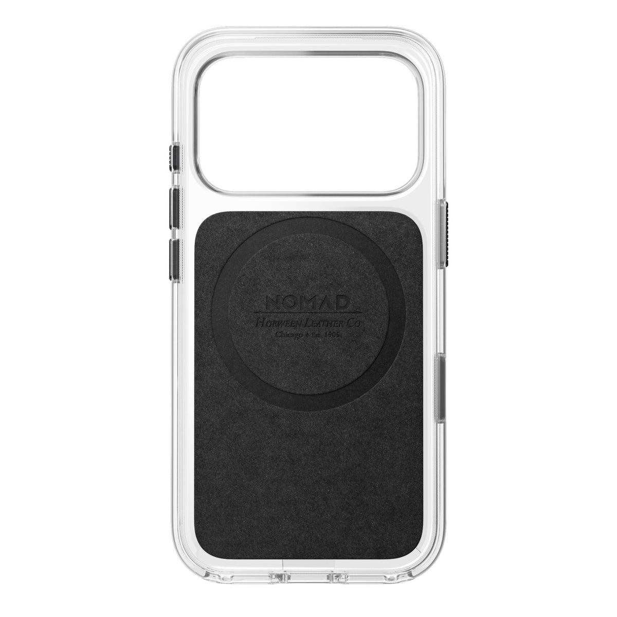 Nomad iPhone 17 Pro/iPhone 18 Pro Skal Clear Leather Case Svart