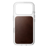 Nomad iPhone 17 Pro/iPhone 18 Pro Skal Clear Leather Case Rustic Brown