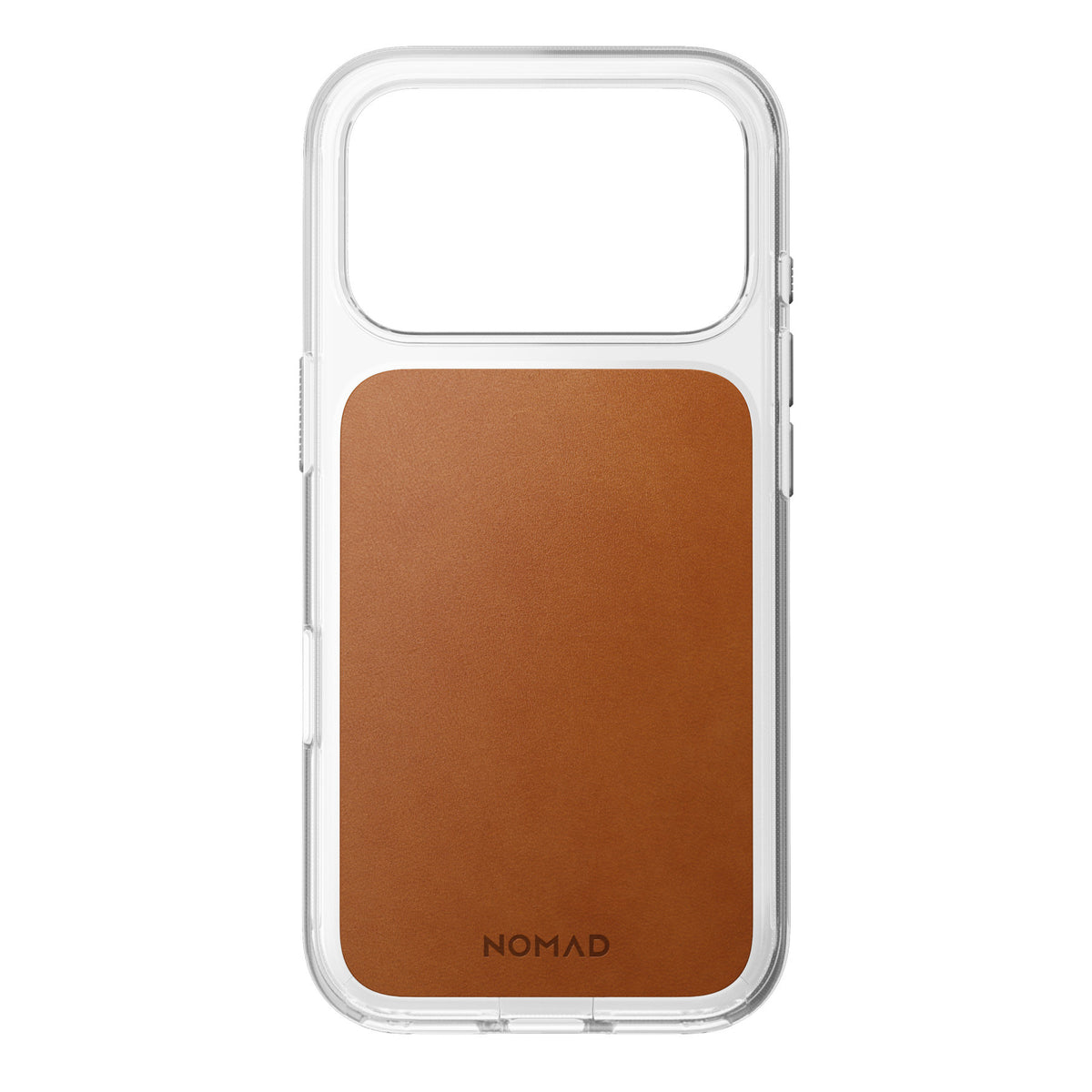 Nomad iPhone 17 Pro/iPhone 18 Pro Skal Clear Leather Case Saddle