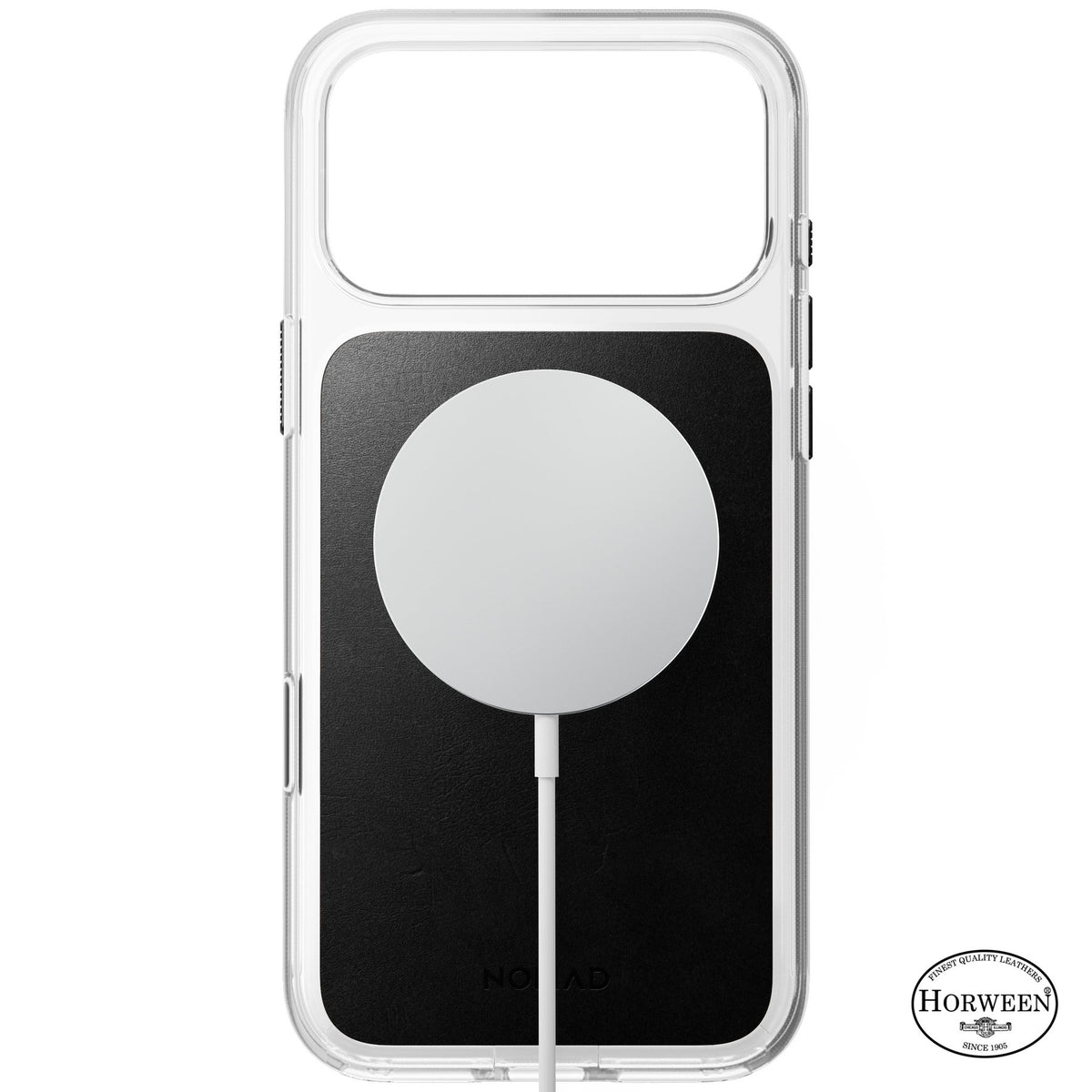 Nomad iPhone 17 Pro Max/iPhone 18 Pro Max Skal Clear Leather Case Svart