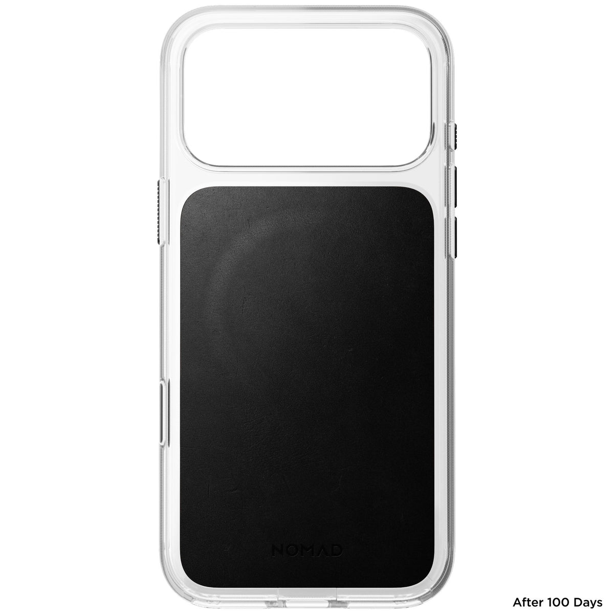 Nomad iPhone 17 Pro Max/iPhone 18 Pro Max Skal Clear Leather Case Svart