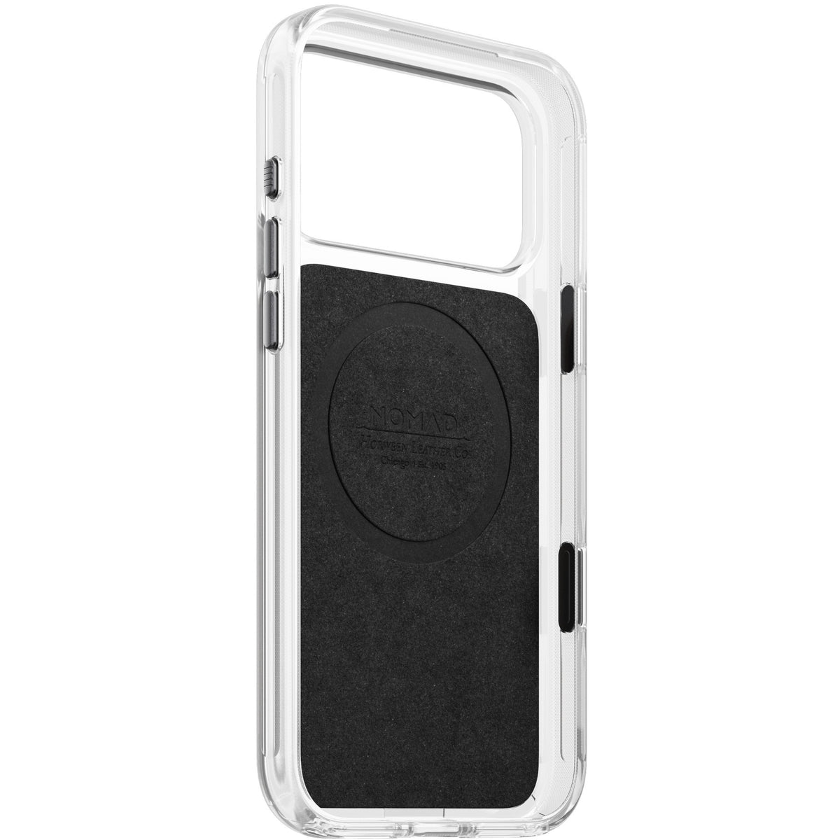 Nomad iPhone 17 Pro Max/iPhone 18 Pro Max Skal Clear Leather Case Svart