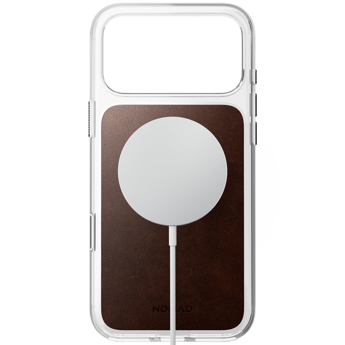 Nomad iPhone 17 Pro Max/iPhone 18 Pro Max Skal Clear Leather Case Rustic Brown