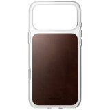 Nomad iPhone 17 Pro Max/iPhone 18 Pro Max Skal Clear Leather Case Rustic Brown