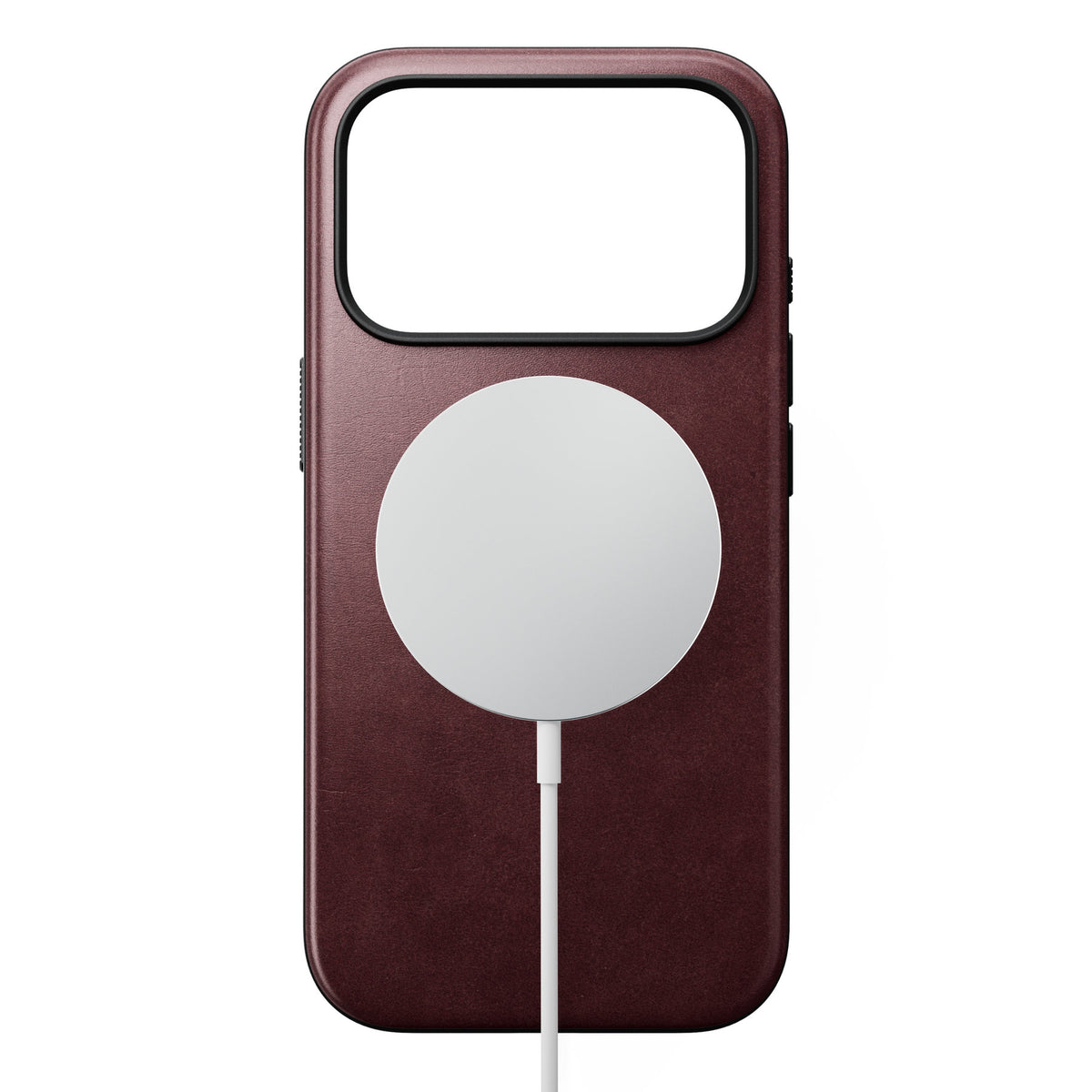 Nomad iPhone 17 Pro/iPhone 18 Pro Skal Modern Leather Case Horween Burgundy