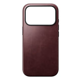 Nomad iPhone 17 Pro/iPhone 18 Pro Skal Modern Leather Case Horween Burgundy