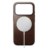 Nomad iPhone 17 Pro/iPhone 18 Pro Skal Modern Leather Case Horween Rustic Brown
