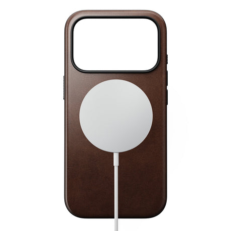 Nomad iPhone 17 Pro/iPhone 18 Pro Skal Modern Leather Case Horween Rustic Brown