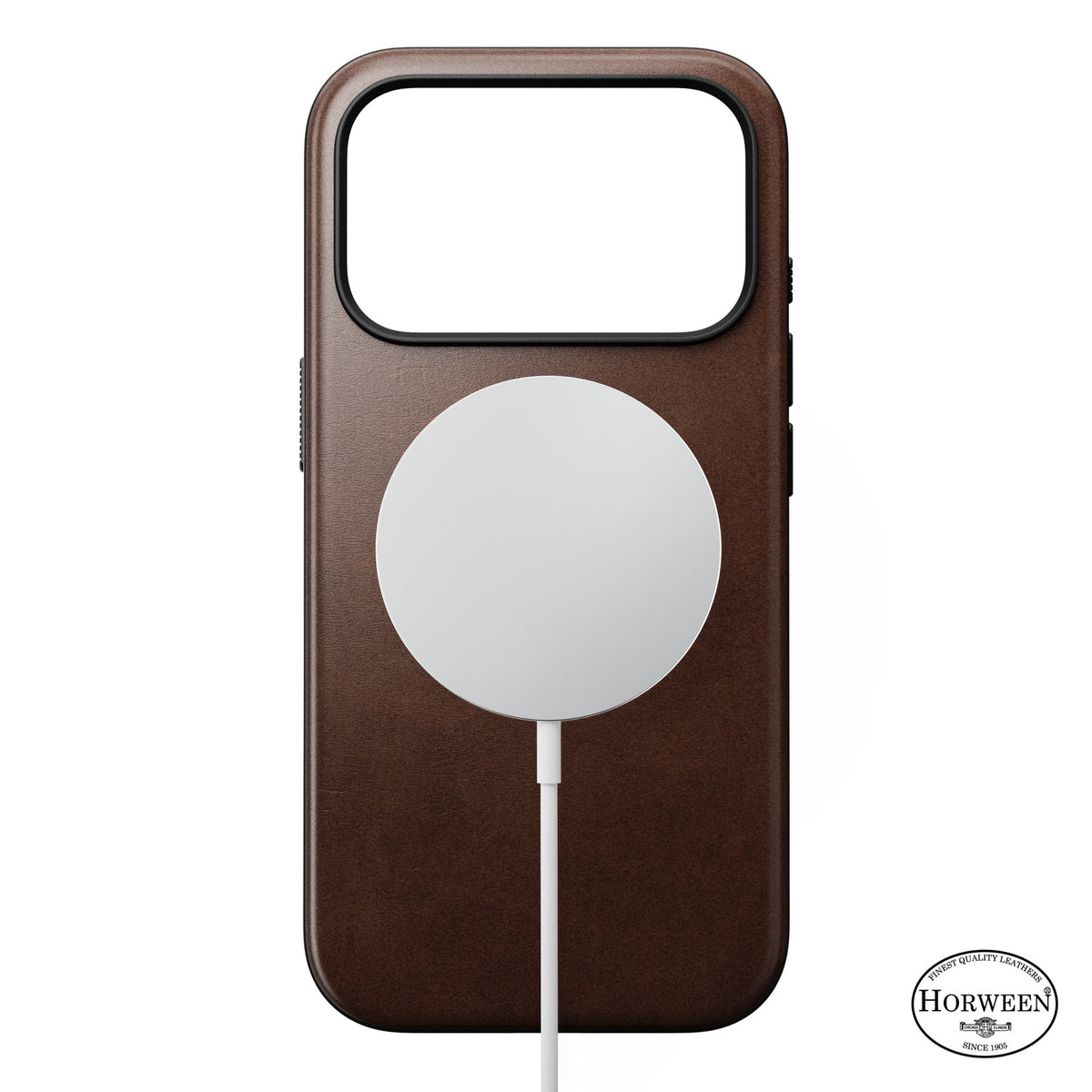 Nomad iPhone 17 Pro/iPhone 18 Pro Skal Modern Leather Case Horween Rustic Brown