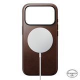 Nomad iPhone 17 Pro/iPhone 18 Pro Skal Modern Leather Case Horween Rustic Brown