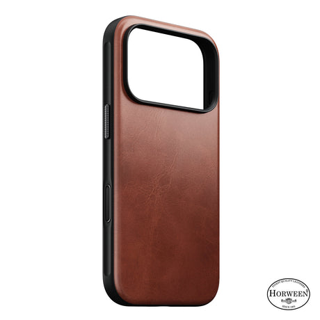 Nomad iPhone 17 Pro/iPhone 18 Pro Skal Modern Leather Case Horween Olde Dublin