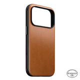 Nomad iPhone 17 Pro/iPhone 18 Pro Skal Modern Leather Case Horween Saddle