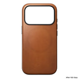 Nomad iPhone 17 Pro/iPhone 18 Pro Skal Modern Leather Case Horween Saddle