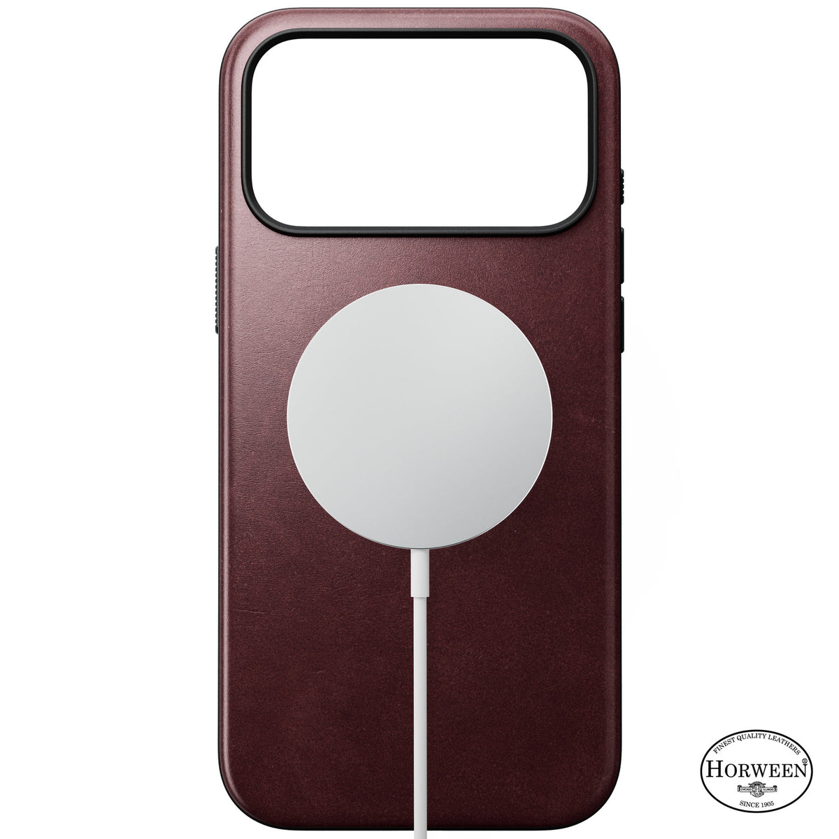 Nomad iPhone 17 Pro Max/iPhone 18 Pro Max Skal Modern Leather Case Horween Burgundy