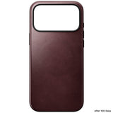 Nomad iPhone 17 Pro Max/iPhone 18 Pro Max Skal Modern Leather Case Horween Burgundy