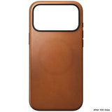 Nomad iPhone 17 Pro Max/iPhone 18 Pro Max Skal Modern Leather Case Horween Saddle