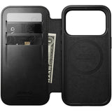 Nomad iPhone 17 Pro/iPhone 18 Pro Fodral Modern Leather Folio Horween Svart