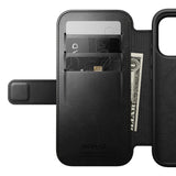 Nomad iPhone 17 Pro/iPhone 18 Pro Fodral Modern Leather Folio Horween Svart