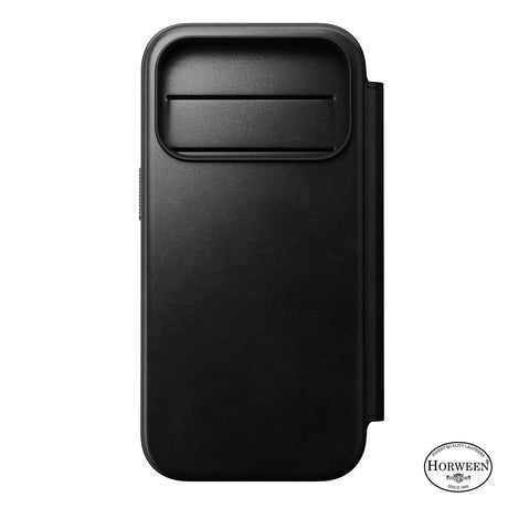 Nomad iPhone 17 Pro/iPhone 18 Pro Fodral Modern Leather Folio Horween Svart