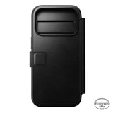 Nomad iPhone 17 Pro/iPhone 18 Pro Fodral Modern Leather Folio Horween Svart