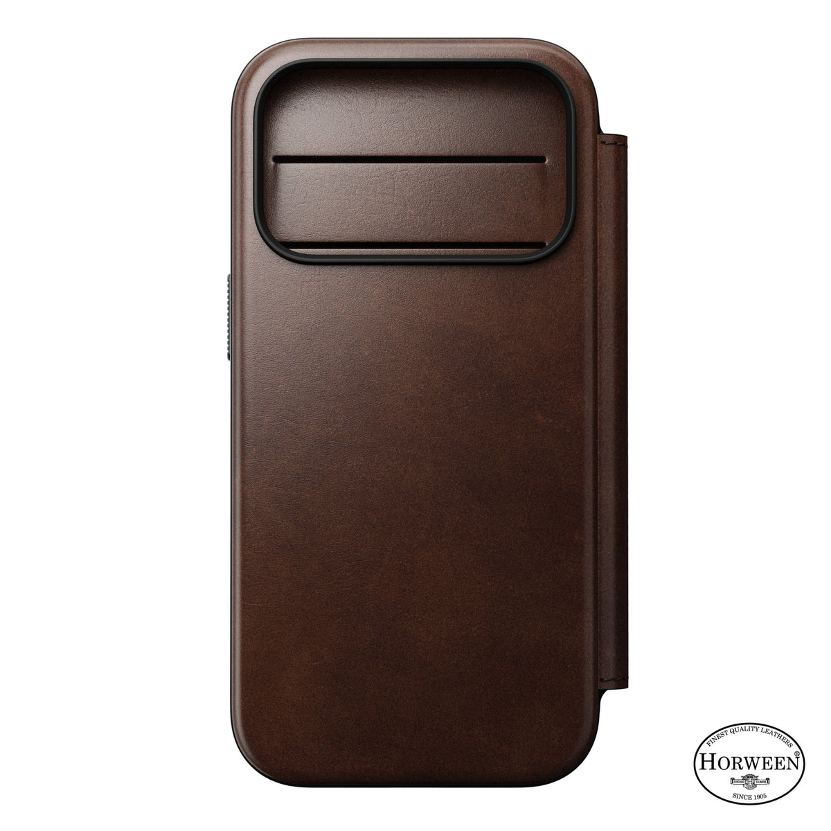 Nomad iPhone 17 Pro/iPhone 18 Pro Fodral Modern Leather Folio Horween Rustic Brown