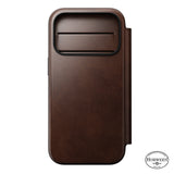 Nomad iPhone 17 Pro/iPhone 18 Pro Fodral Modern Leather Folio Horween Rustic Brown