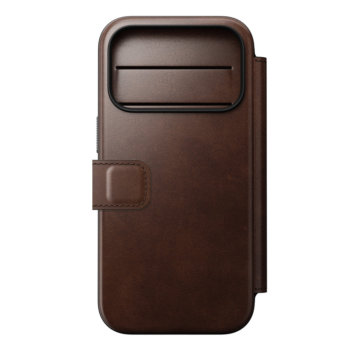 Nomad iPhone 17 Pro/iPhone 18 Pro Fodral Modern Leather Folio Horween Rustic Brown