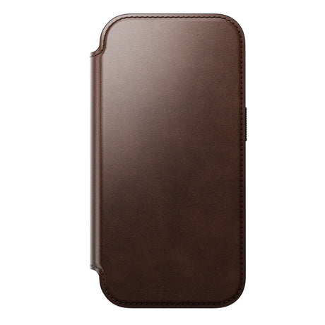 Nomad iPhone 17 Pro/iPhone 18 Pro Fodral Modern Leather Folio Horween Rustic Brown