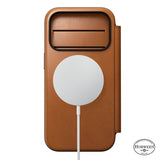 Nomad iPhone 17 Pro/iPhone 18 Pro Fodral Modern Leather Folio Horween Saddle