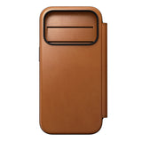 Nomad iPhone 17 Pro/iPhone 18 Pro Fodral Modern Leather Folio Horween Saddle