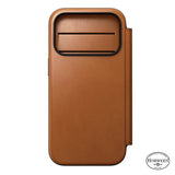 Nomad iPhone 17 Pro/iPhone 18 Pro Fodral Modern Leather Folio Horween Saddle