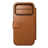 Nomad iPhone 17 Pro/iPhone 18 Pro Fodral Modern Leather Folio Horween Saddle