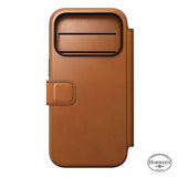 Nomad iPhone 17 Pro/iPhone 18 Pro Fodral Modern Leather Folio Horween Saddle