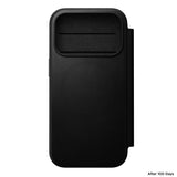 Nomad iPhone 17 Pro/iPhone 18 Pro Fodral Modern Leather Folio Svart