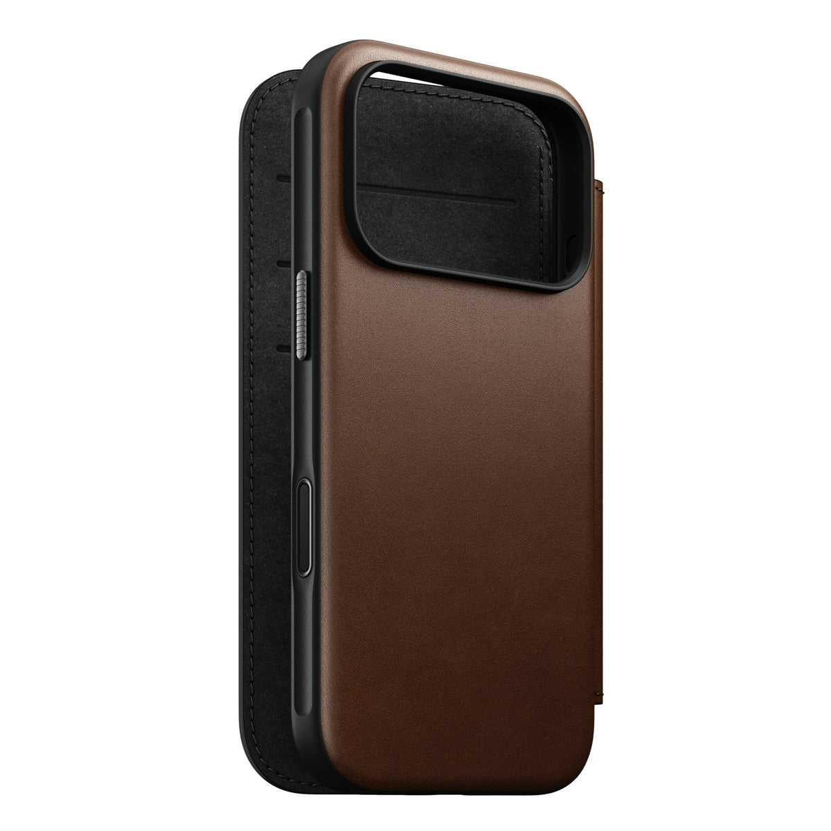 Nomad iPhone 17 Pro/iPhone 18 Pro Fodral Modern Leather Folio Brun