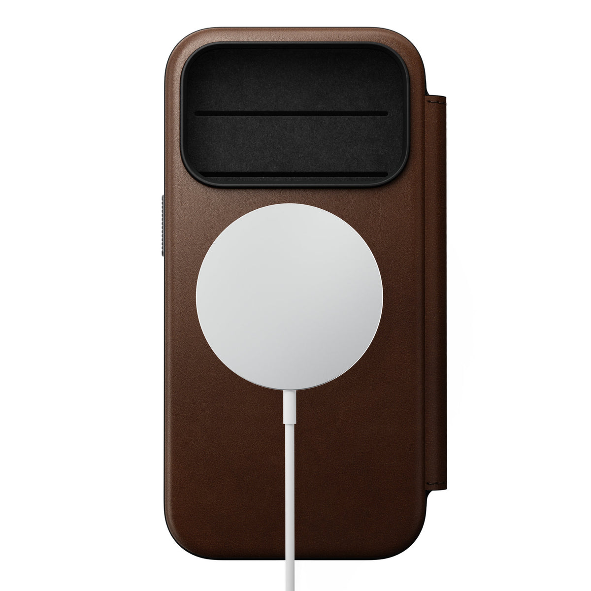 Nomad iPhone 17 Pro/iPhone 18 Pro Fodral Modern Leather Folio Brun