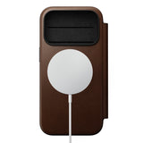 Nomad iPhone 17 Pro/iPhone 18 Pro Fodral Modern Leather Folio Brun
