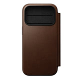 Nomad iPhone 17 Pro/iPhone 18 Pro Fodral Modern Leather Folio Brun