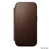 Nomad iPhone 17 Pro/iPhone 18 Pro Fodral Modern Leather Folio Brun