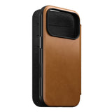 Nomad iPhone 17 Pro/iPhone 18 Pro Fodral Modern Leather Folio English Tan