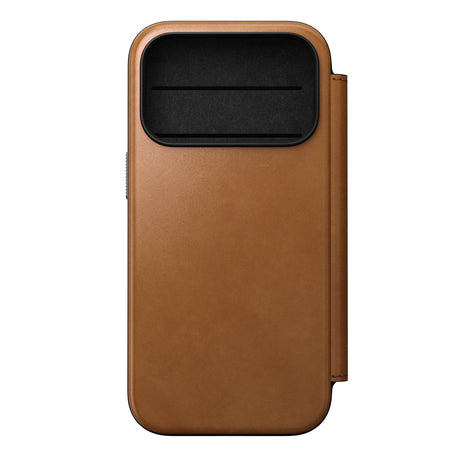 Nomad iPhone 17 Pro/iPhone 18 Pro Fodral Modern Leather Folio English Tan